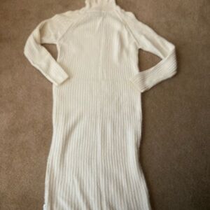 PrettyLittleThing Off-White Ribbed Knit Sweater